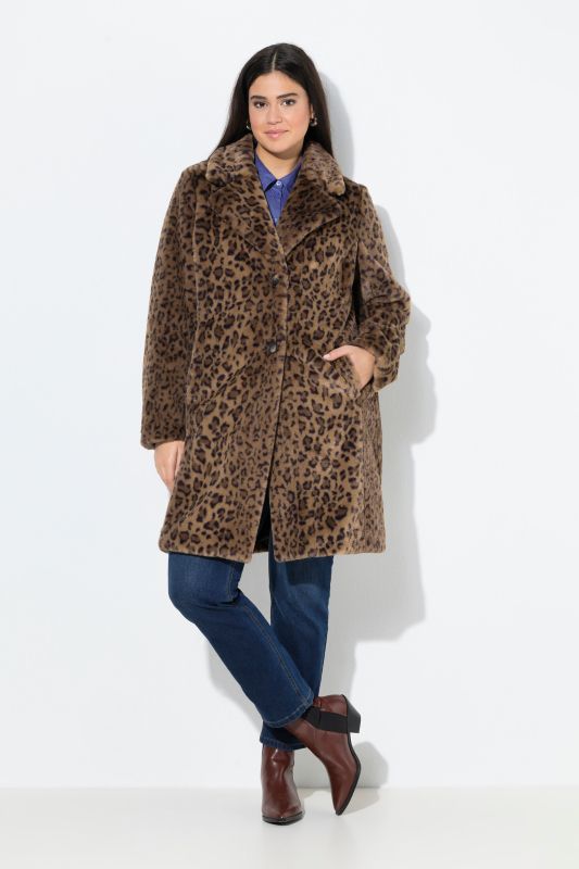 Leopard Print Teddy Fleece Coat