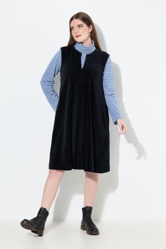 Eco Cotton Sleeveless Corduroy Dress