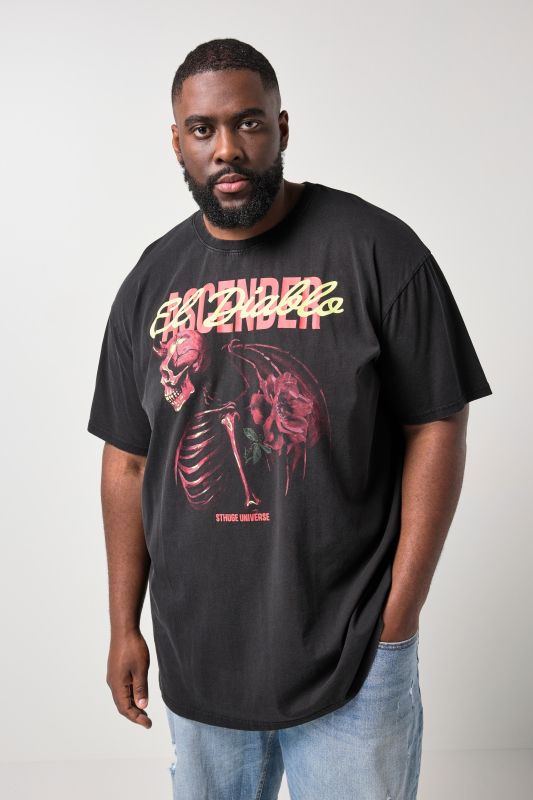 Тениска със светещ принт