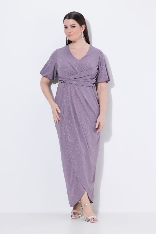 Sparkling Wrap Look Gown