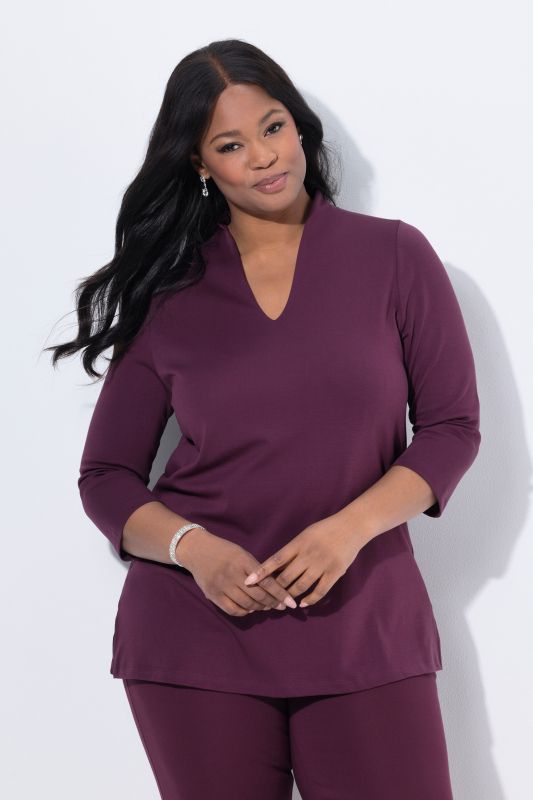 Тениска с модерна яка