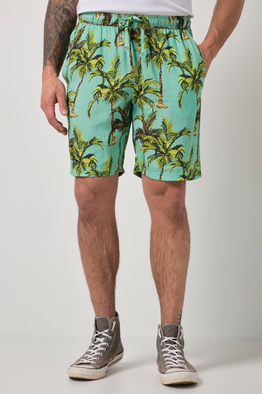 Бермуди с палмов принт