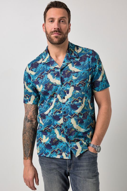 Риза трикотажна с принт