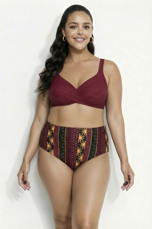 Бански от 2 части с райета