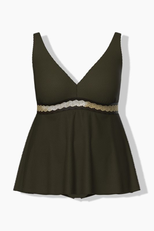 Танкини с А - линия на силуета