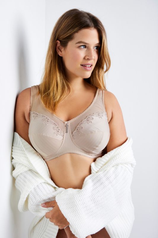 Pinstripe Support Bra