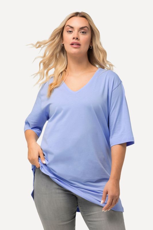 Basic V-Neck Relaxed Fit Short Sleeve Tee