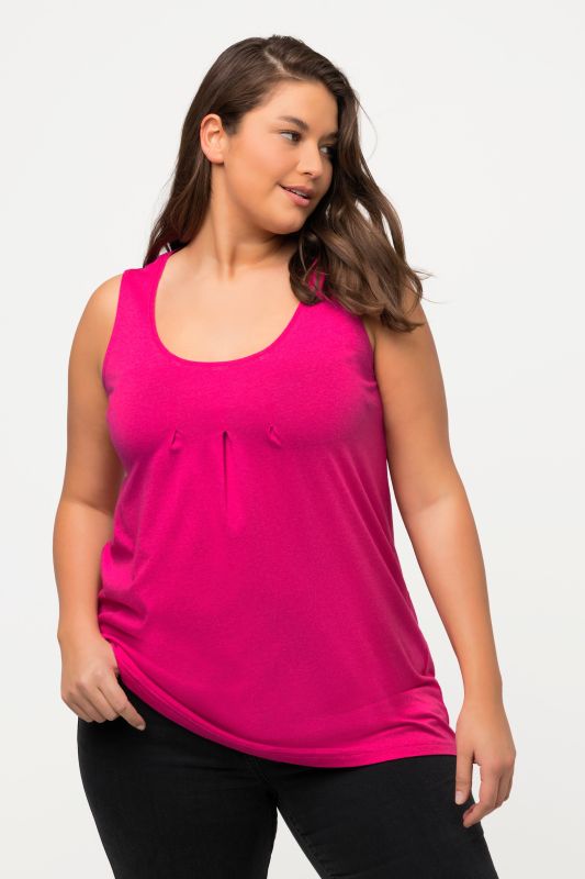 Essential Pleat Front Knit Tank