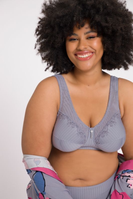 Pinstripe Support Bra