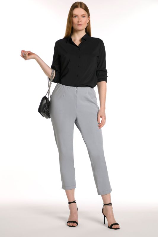 Hidden Zipper Shorter Length Stretch Pants