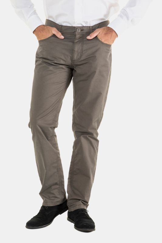 5-pocket trousers, elasticated waistband, regular fit