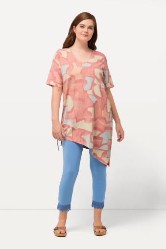 Eco Cotton Graphic Print Knit Tunic