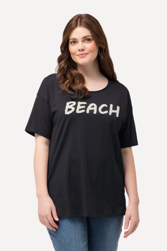 Тениска с надпис Beach