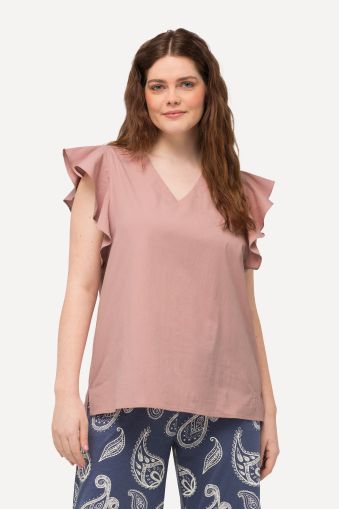 Eco Cotton Wing Sleeve Blouse