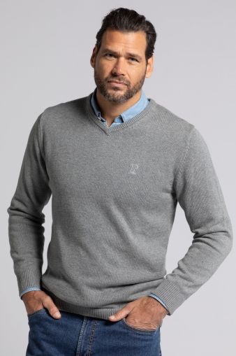 Fine Knit V-neck Sweater