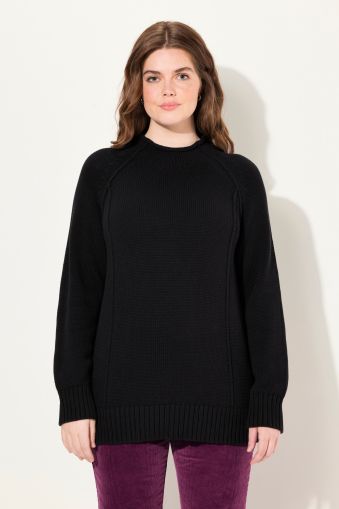 Eco Cotton Inverted Seam Long Sleeve Sweater