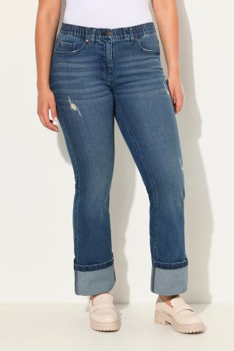 Wide Cuff Stretch Fit Jeans