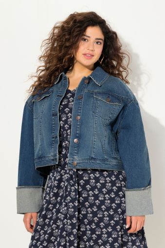 Wide Cuff Denim Jacket