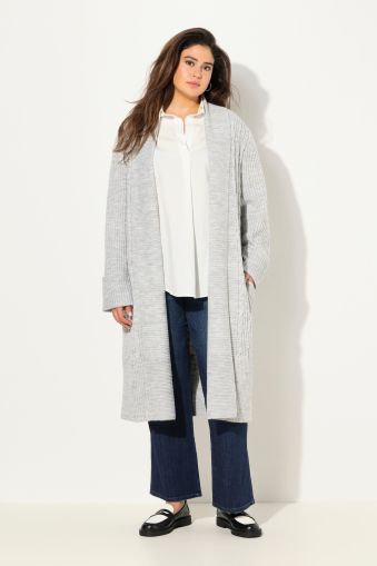 Extra Long Open Shape Knit Cardigan