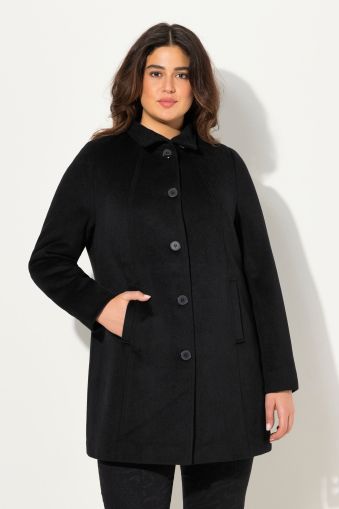 Wool Blend Short Coat