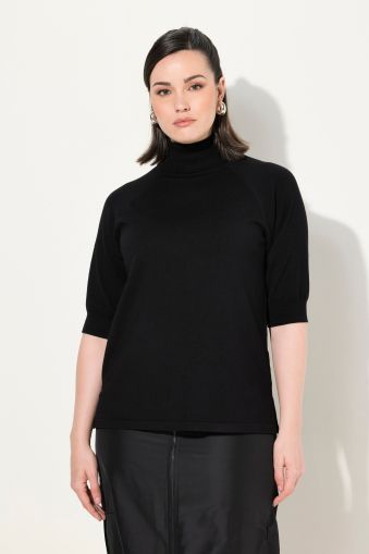 3/4 Sleeve Turtleneck Sweater