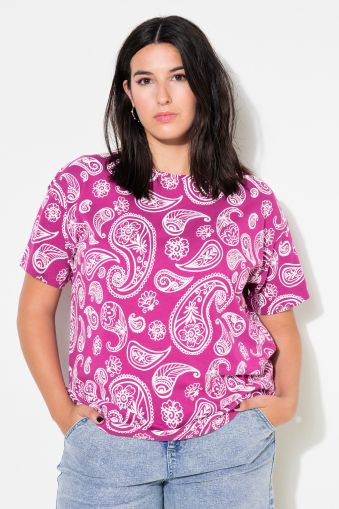 Paisley Print Short Sleeve Tee