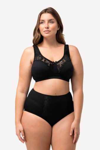 Lace Inset Wirefree Kelly Fit Support Bra