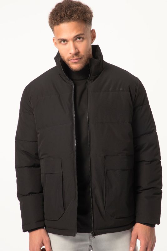 STHUGE quilted jacket, outdoor, stand-up collar, zip, up to 8 XL