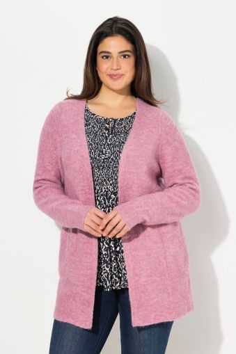 Heather Knit Open Shape Cardigan