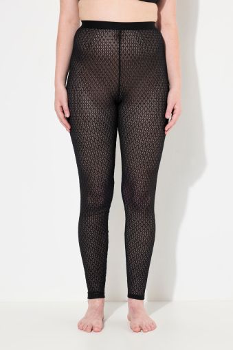 Diamond Lace Footless Tights