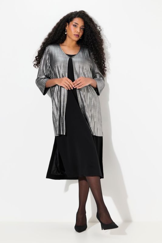 Metallic Pleated Jacket