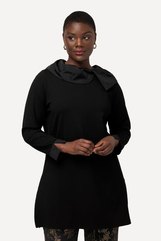 Taffeta Collared Sweatshirt