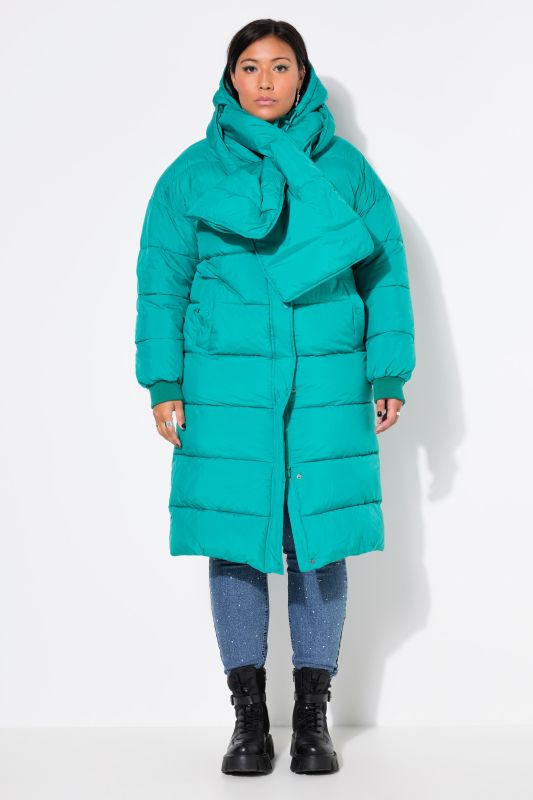 Quilted Coat with Matching Scarf