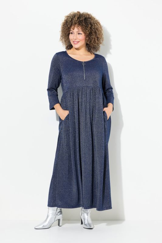 Sparkling 3/4 Sleeve Jersey Dress