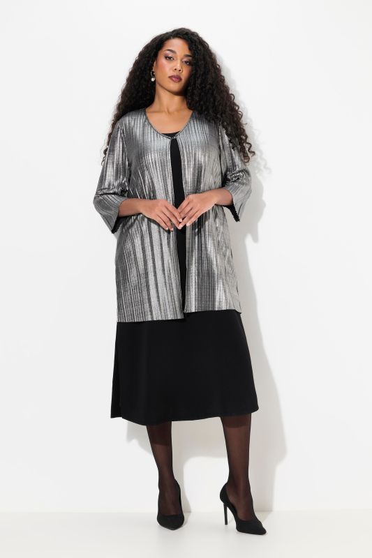 Metallic Pleated Jacket