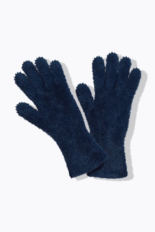 Fluffy Ribbed Knit Gloves