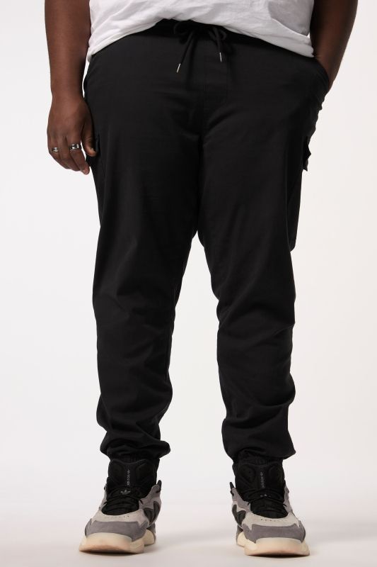 STHUGE cargo pants, modern fit, elasticated waistband, 6 pockets, up to 8 XL