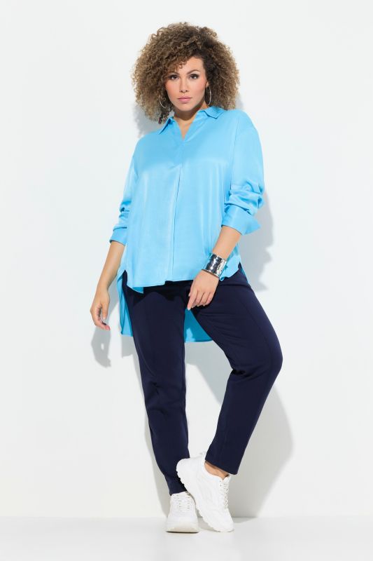 Longline Satin Blouse