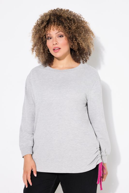 Side Gathered Sweatshirt