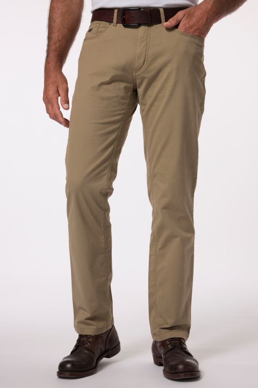 5-pocket trousers, elasticated waistband, regular fit
