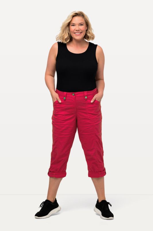Roll-Tab Hem Stretch Cargo Pants