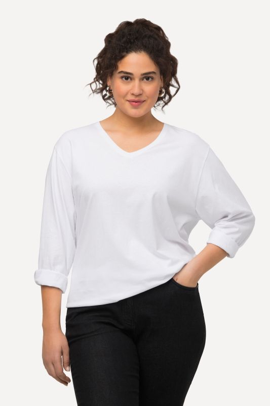 Back To Basics V-Neck Relaxed Fit Cotton Tee