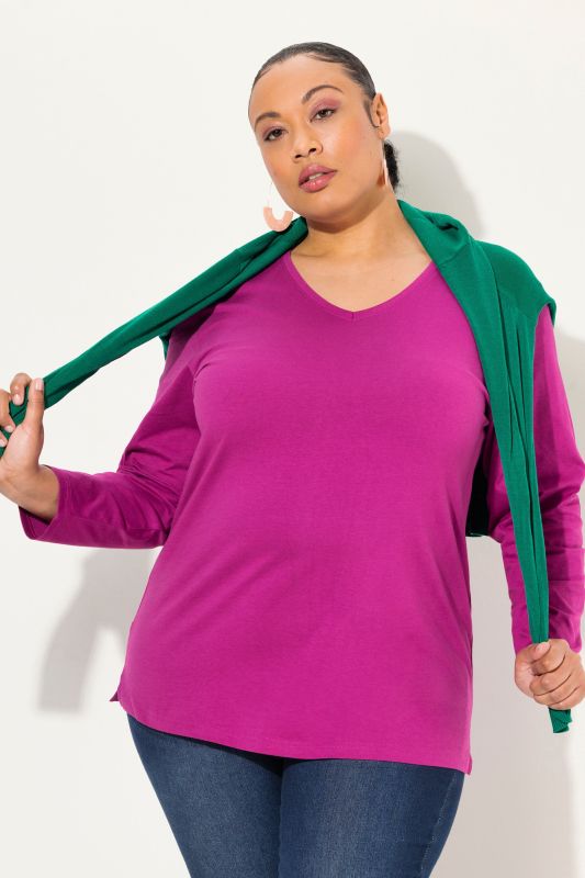 Back To Basics V-Neck Relaxed Fit Cotton Tee