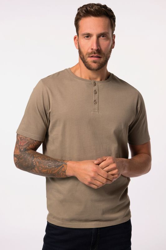 Short Sleeve Henley Shirt, Basic