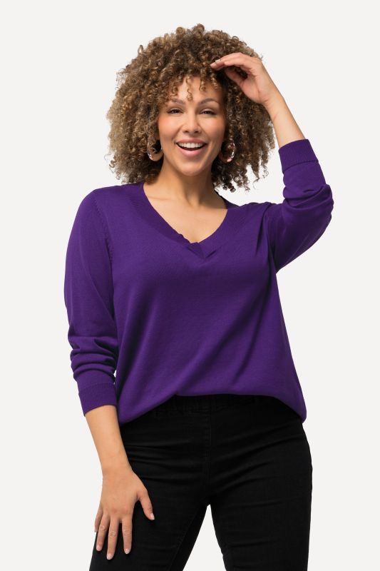 Casual V-Neck Long Sleeve Sweater