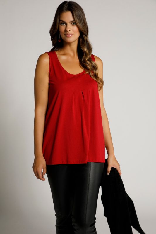 Essential Pleat Front Knit Tank