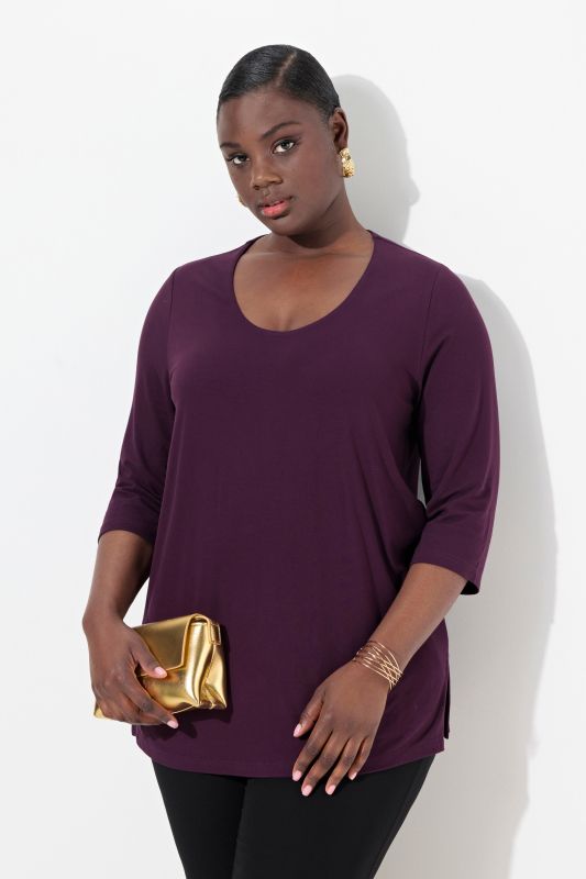 Round Neck Slinky Top