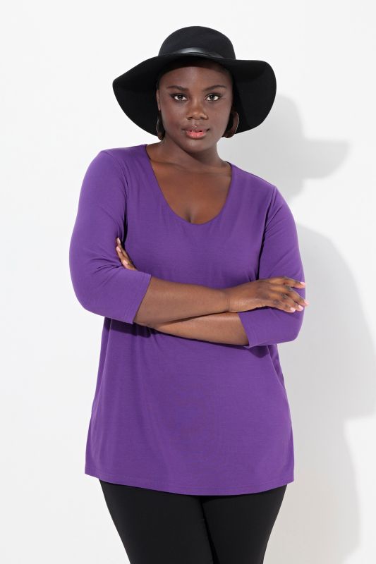 Round Neck Slinky Top