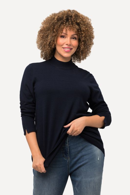 Long Sleeves Mock Turtleneck Sweater