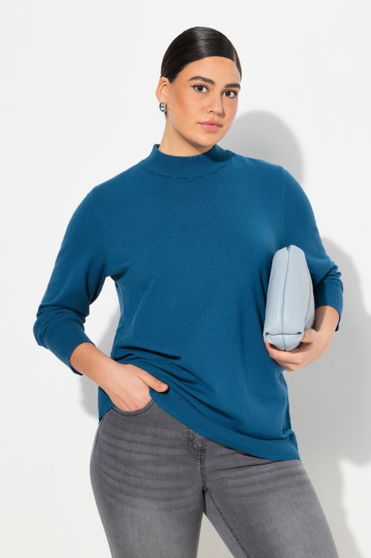 Long Sleeves Mock Turtleneck Sweater